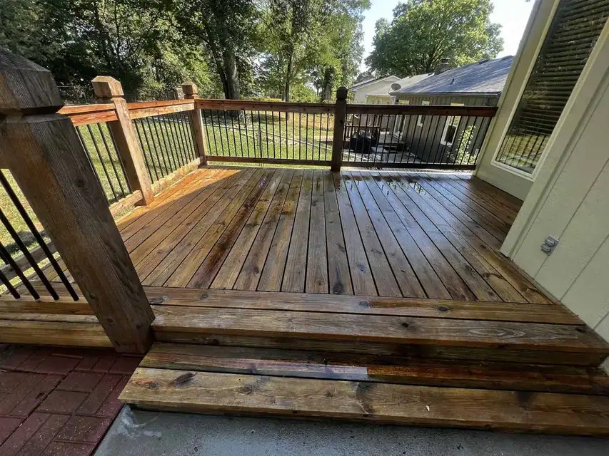 Deck stain removal after