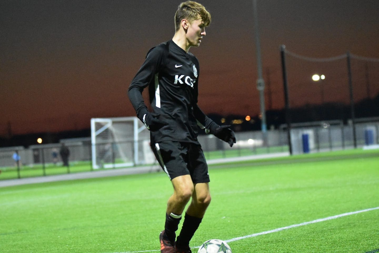 Young Daniel Lynn playing ECNL soccer