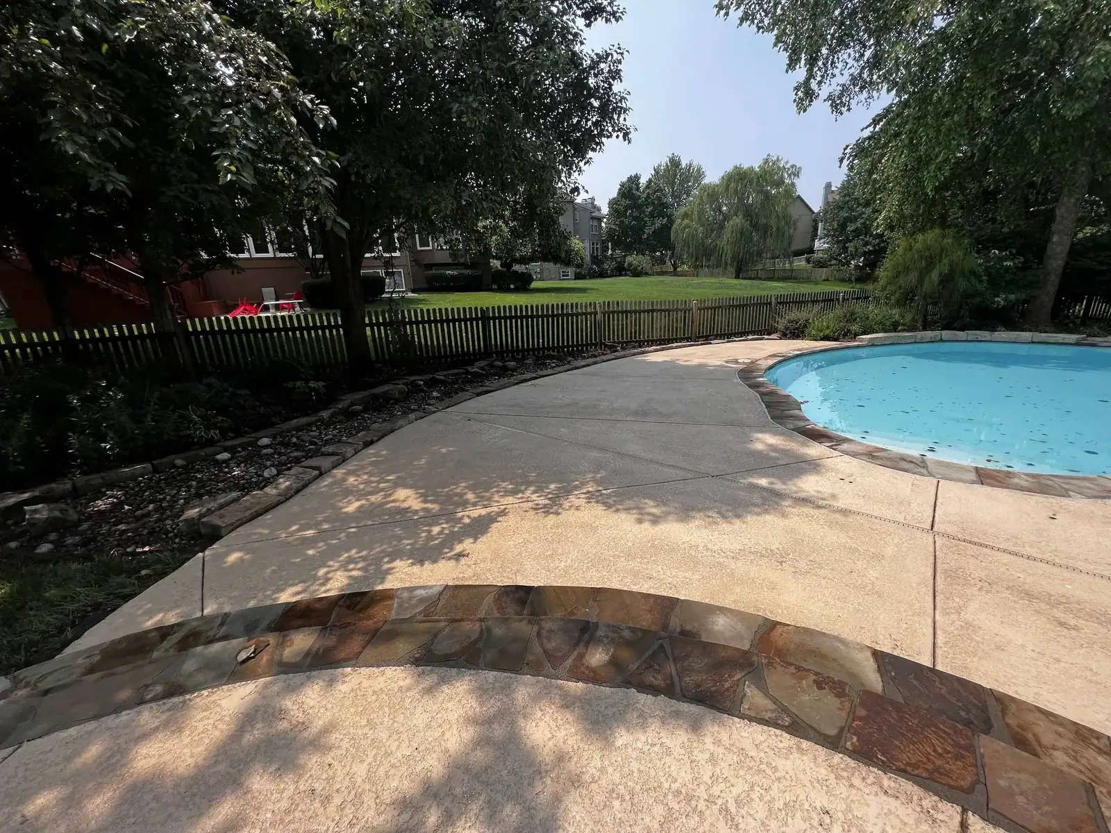Cool Crete Pool Deck Cleaning After KC Splash