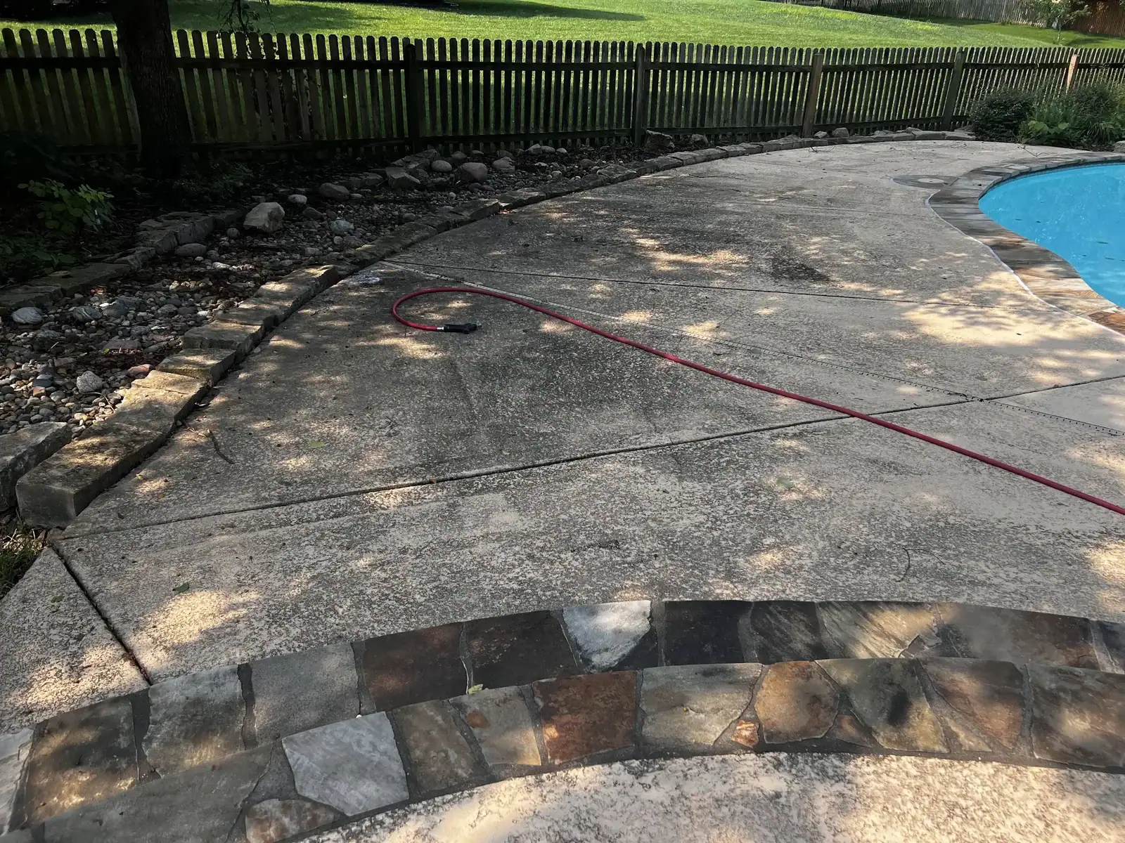 Cool Crete Pool Deck Cleaning Before KC Splash