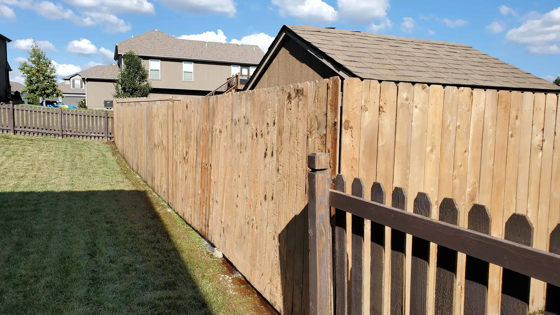 Fence Wash After Tiffany Greens KCMO