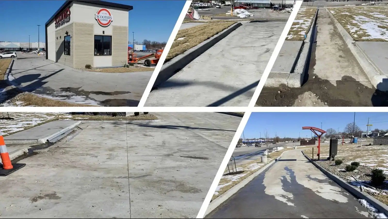 Drive thru cleaning before