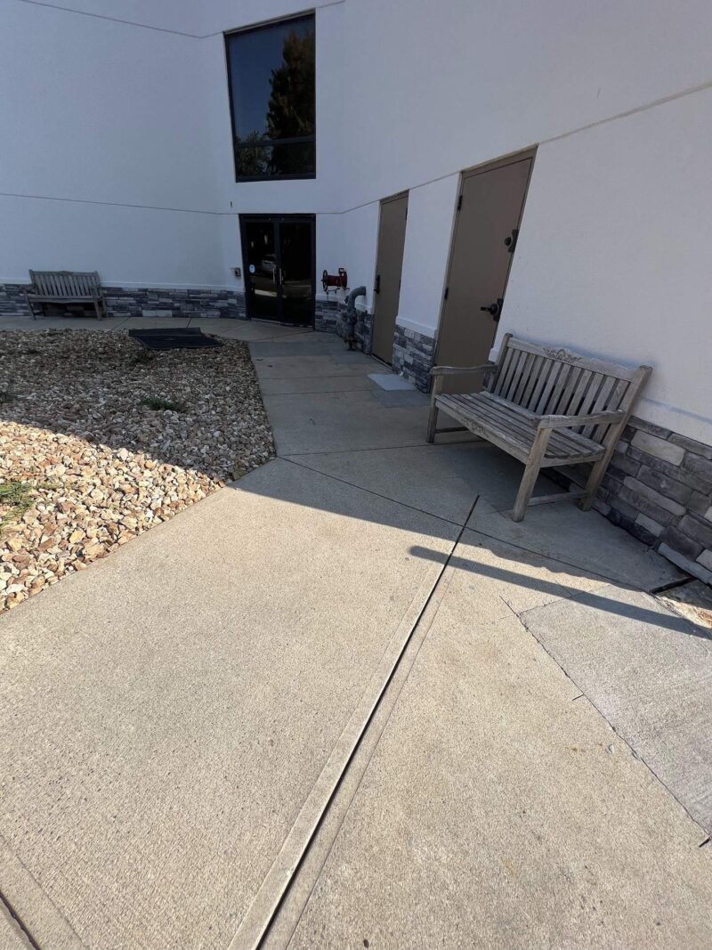 Hampton Inn Concrete Cleaning After