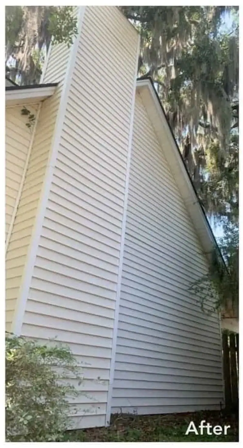 Vinyl siding cleaning algae removal weatherby lake after