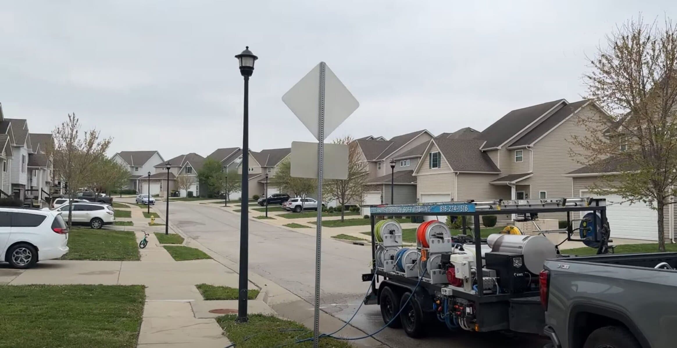 KC Splash crew at Fort Leavenworth military housing cleaning project