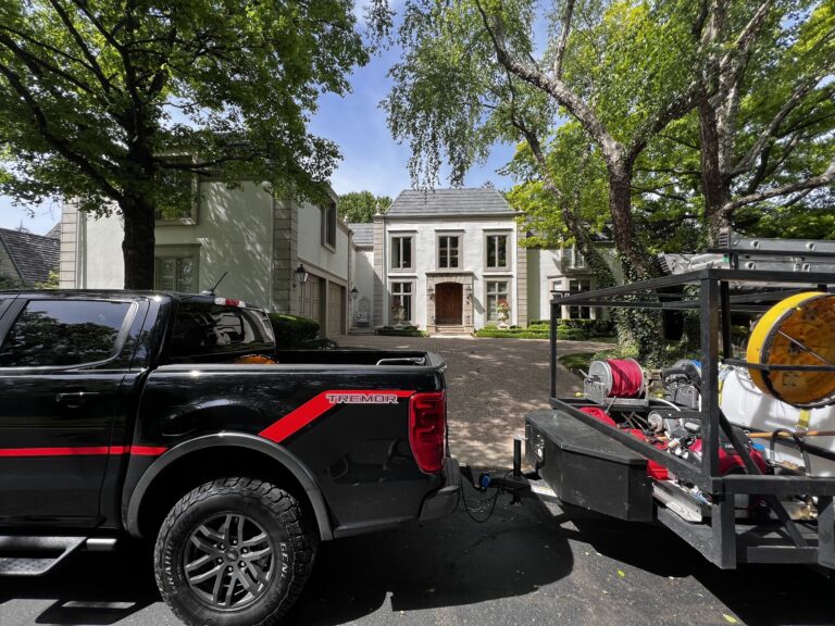 House washing in Hallbrook neighborhood, Leawood KS by KC Splash