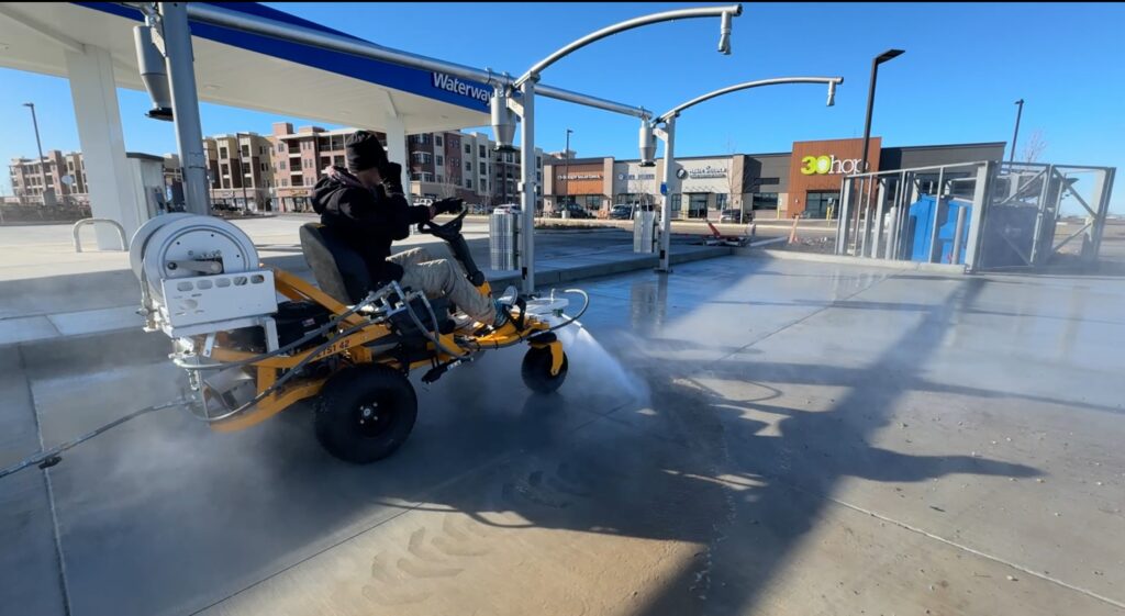 KC Splash post-construction cleanup at Tidal Wave Auto Spa, Blue Springs MO