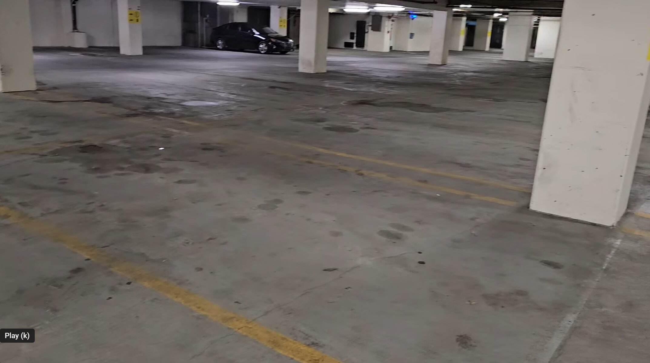 Commercial transit corridors showing extensive traffic film buildup