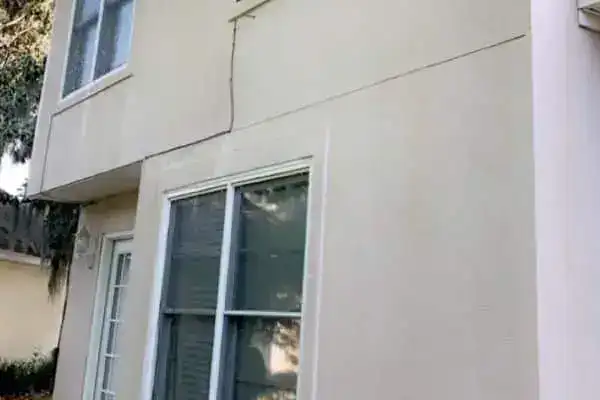 Clean stucco after a KC Splash house wash