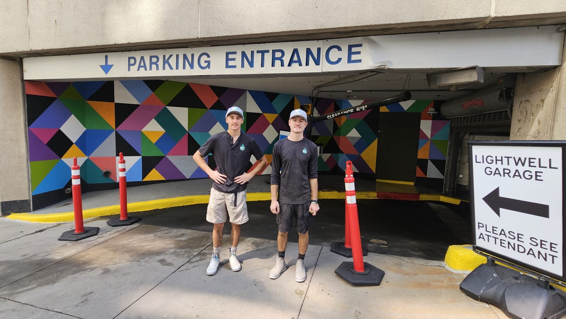 lightwell garage kc splash crew parking entrance downtown kansas city
